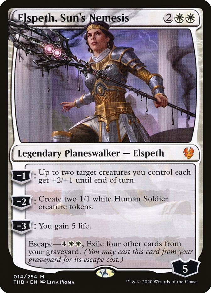 Elspeth, Sun's Nemesis, Theros beyond death Card Art