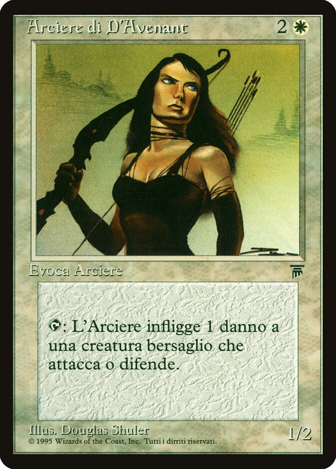 D'Avenant Archer, Legends Card Art