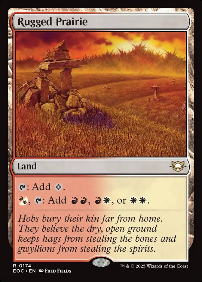 Rugged Prairie, Edge Of Eternities Commander Card Art