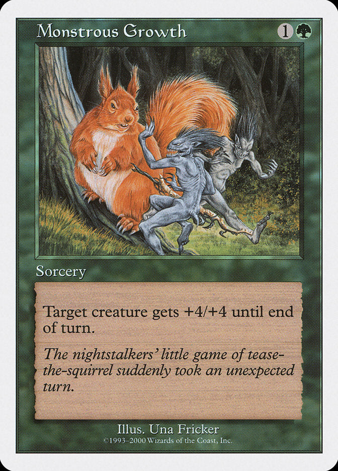 Monstrous Growth, Starter 2000 Card Art