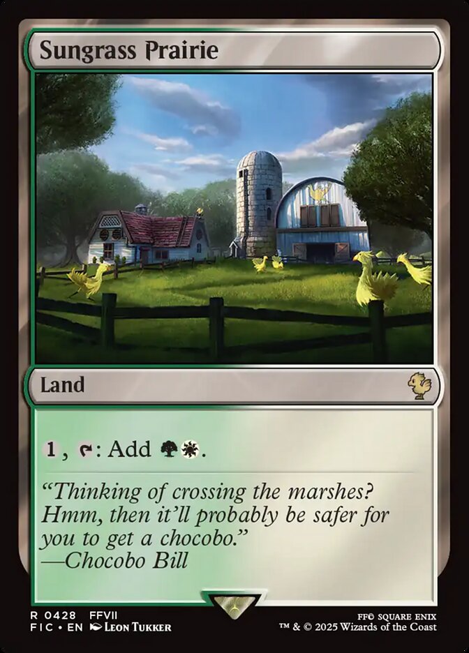 Sungrass Prairie, Final fantasy commander Card Art