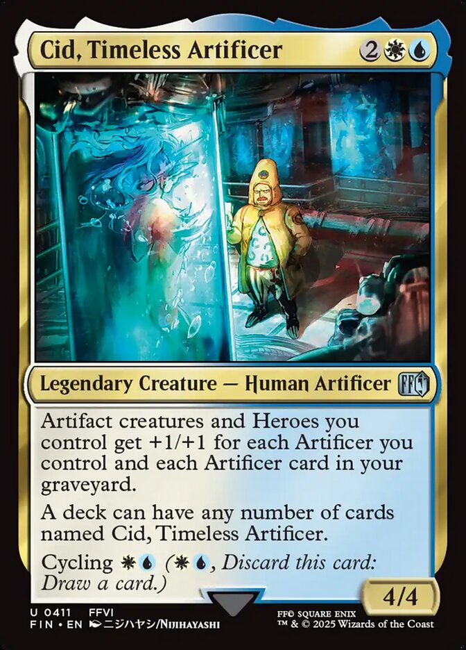 Cid, Timeless Artificer, Final fantasy Card Art