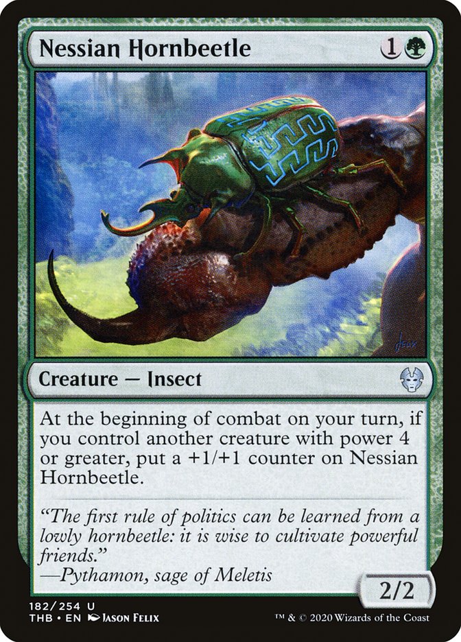 Nessian Hornbeetle, Theros beyond death Card Art
