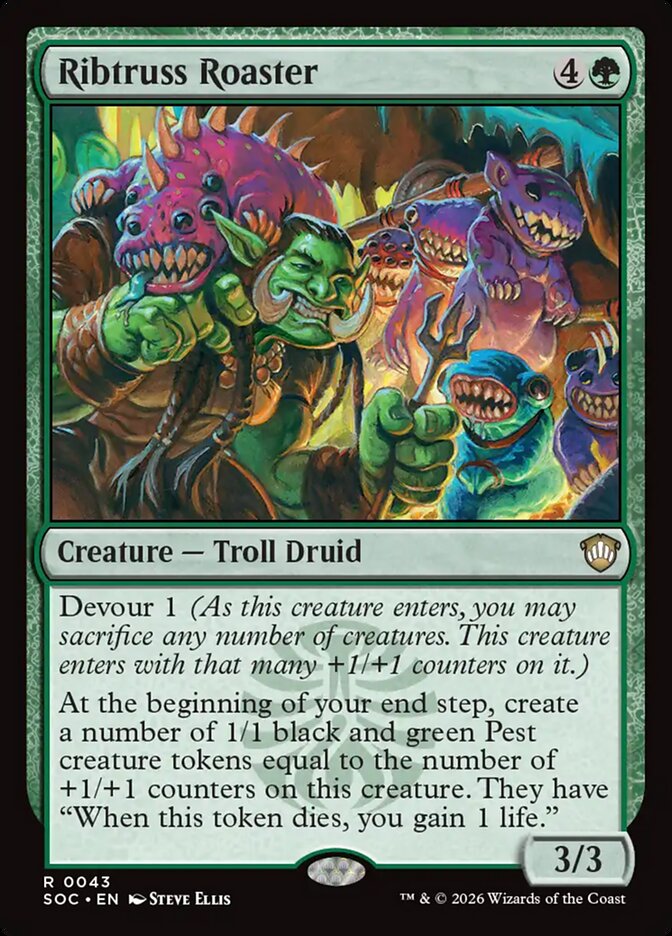 Ribtruss Roaster, Secrets Of Strixhaven Commander Card Art