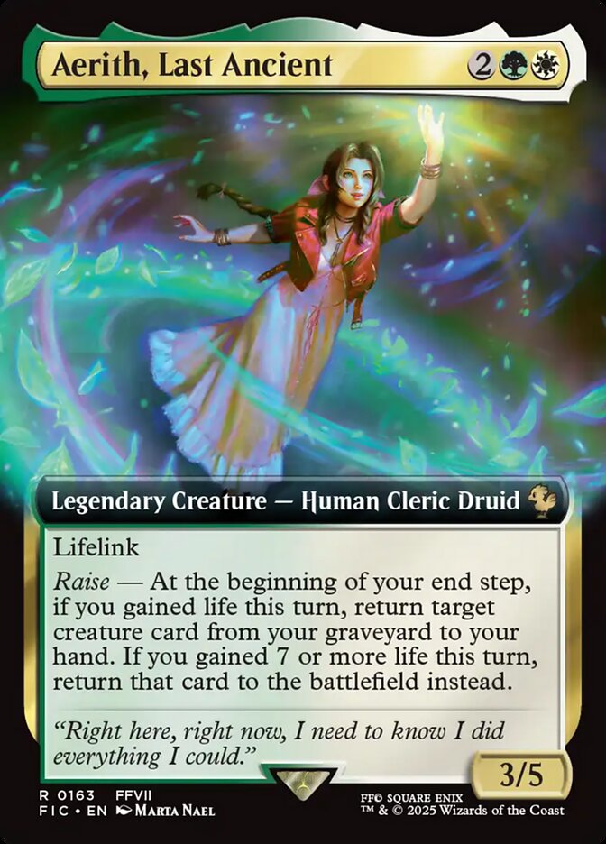 Aerith, Last Ancient, Final fantasy commander Card Art