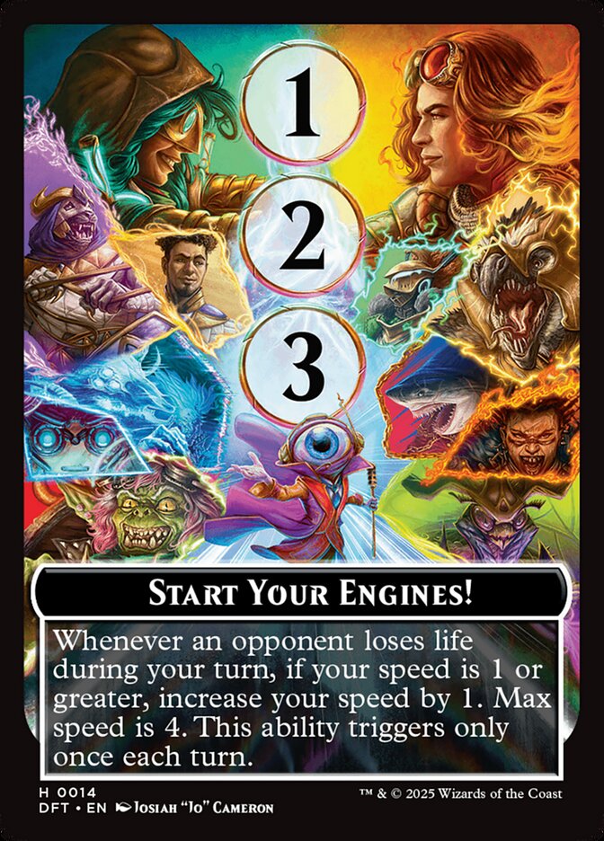 Start Your Engines! // Max Speed, Aetherdrift Tokens Card Art