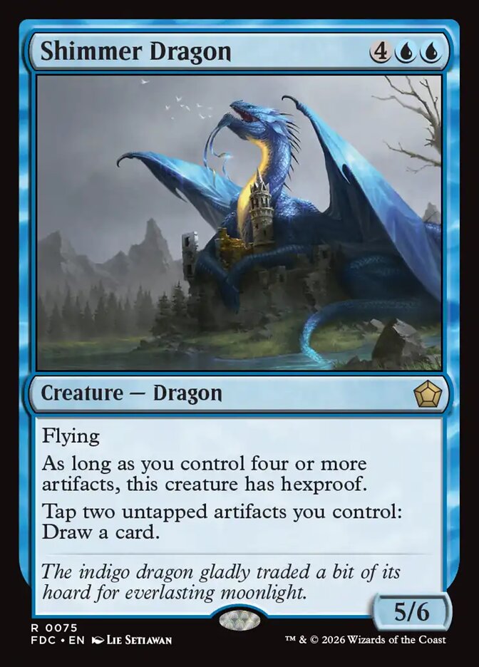 Shimmer Dragon, Foundations Commander Card Art