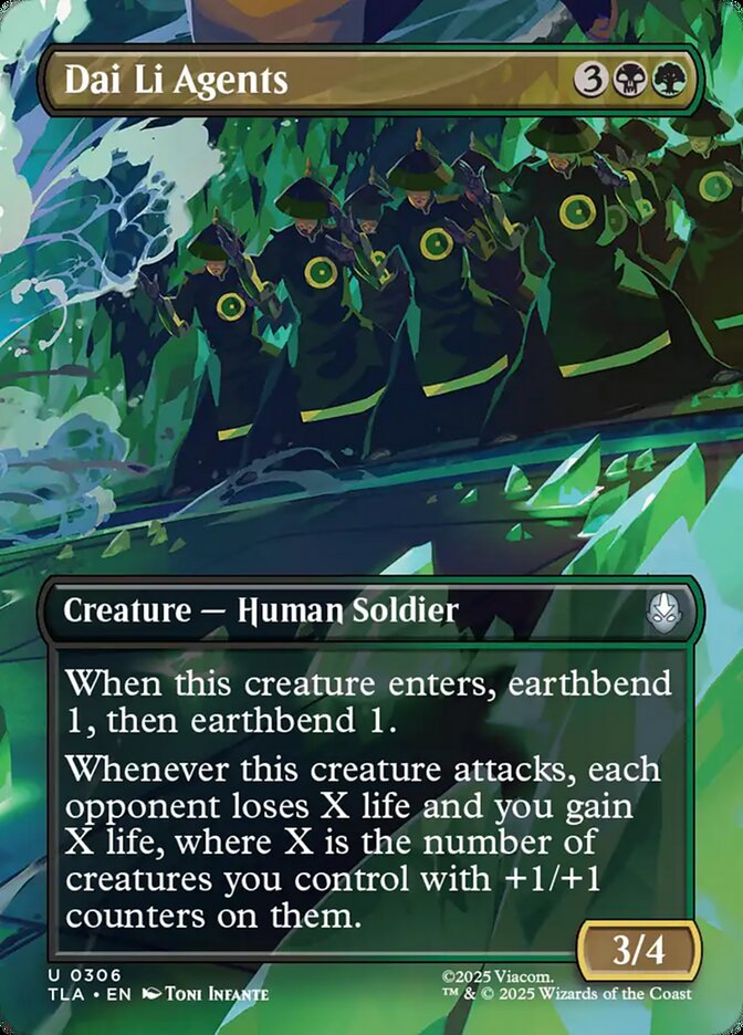 Dai Li Agents, Avatar: The Last Airbender Card Art