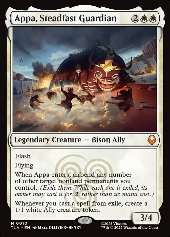Appa, Steadfast Guardian, Avatar: The Last Airbender Card Art