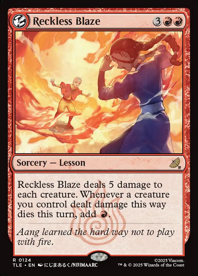 Reckless Blaze, Avatar: The Last Airbender Eternal Card Art
