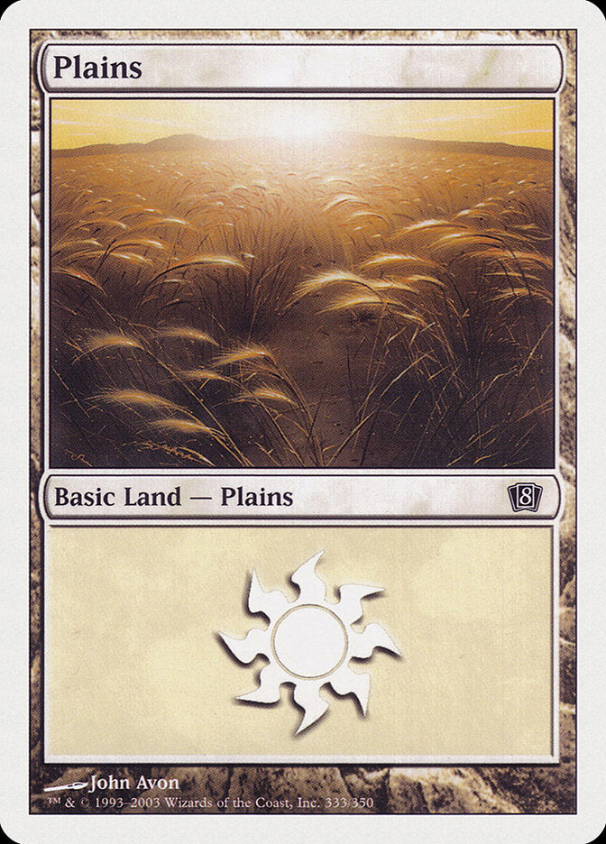 Plains, Eighth edition Card Art