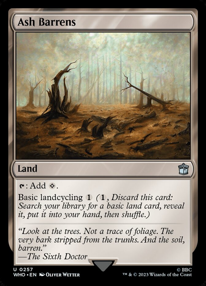 Ash Barrens, Doctor Who Card Art