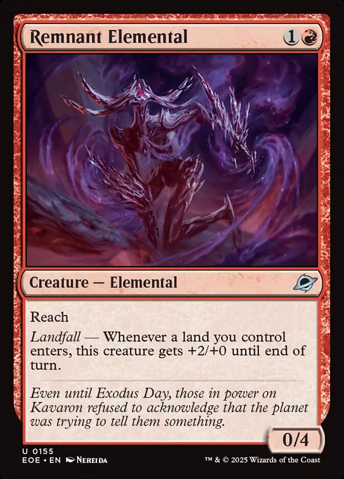 Remnant Elemental, Edge of eternities Card Art