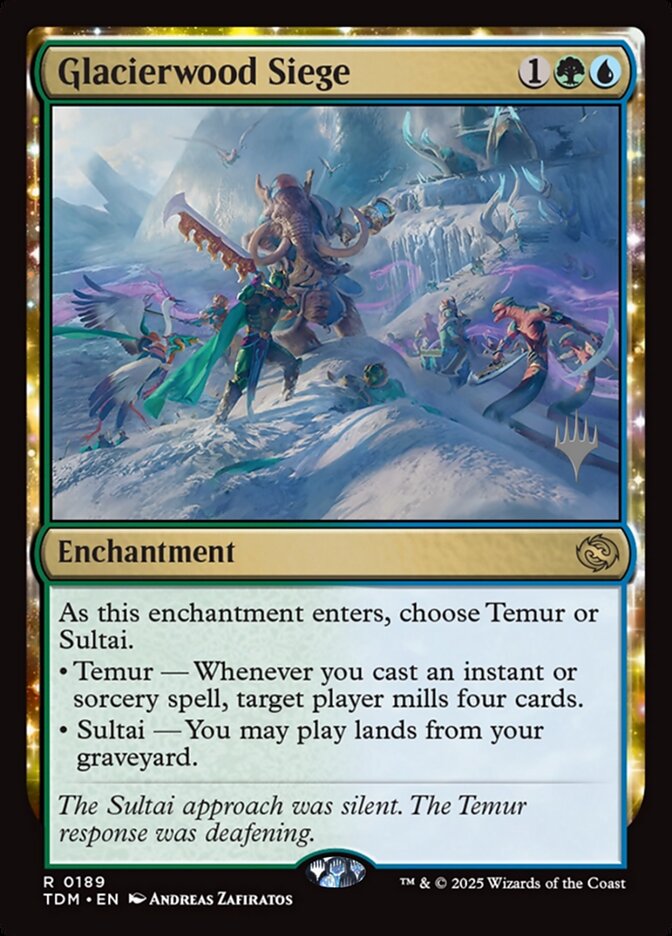 Glacierwood Siege, Tarkir: dragonstorm promos Card Art