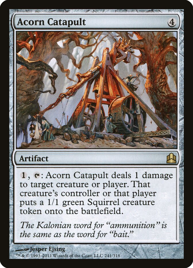 Acorn Catapult, Commander 2011 Card Art