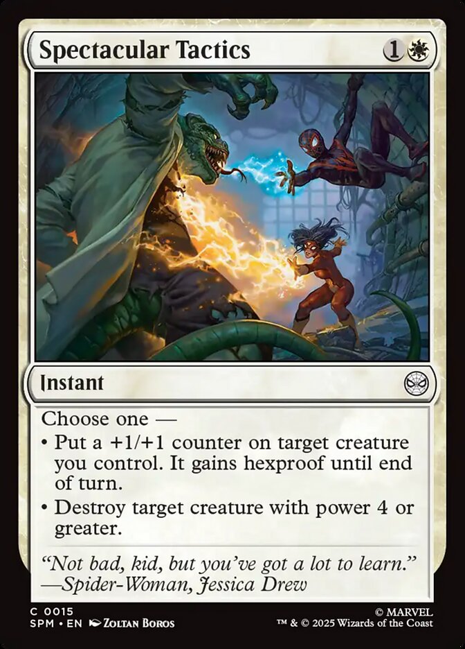 Spectacular Tactics, Marvel'S Spider-Man Card Art