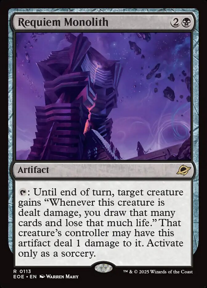 Requiem Monolith, Edge of eternities Card Art