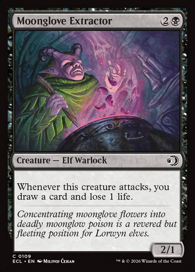 Moonglove Extractor, Lorwyn Eclipsed Card Art