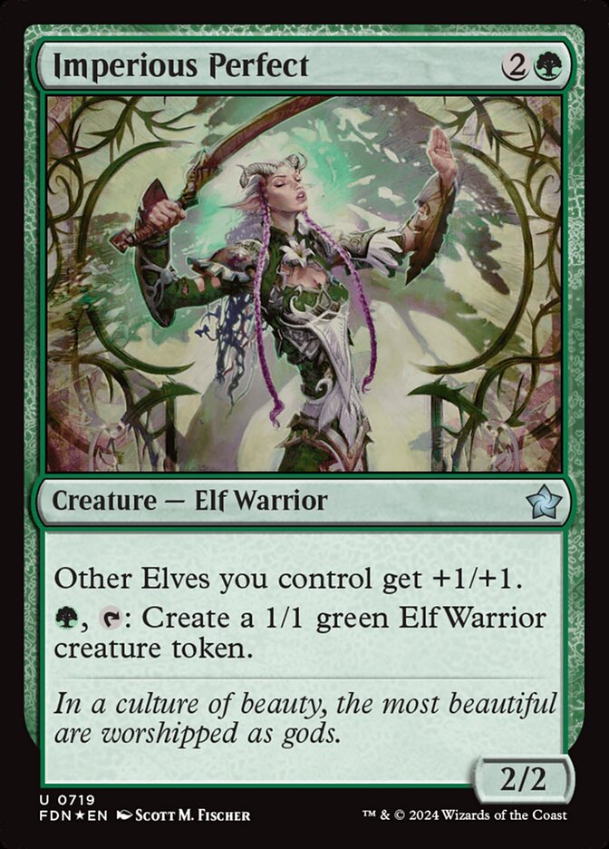 Imperious Perfect, Foundations Card Art