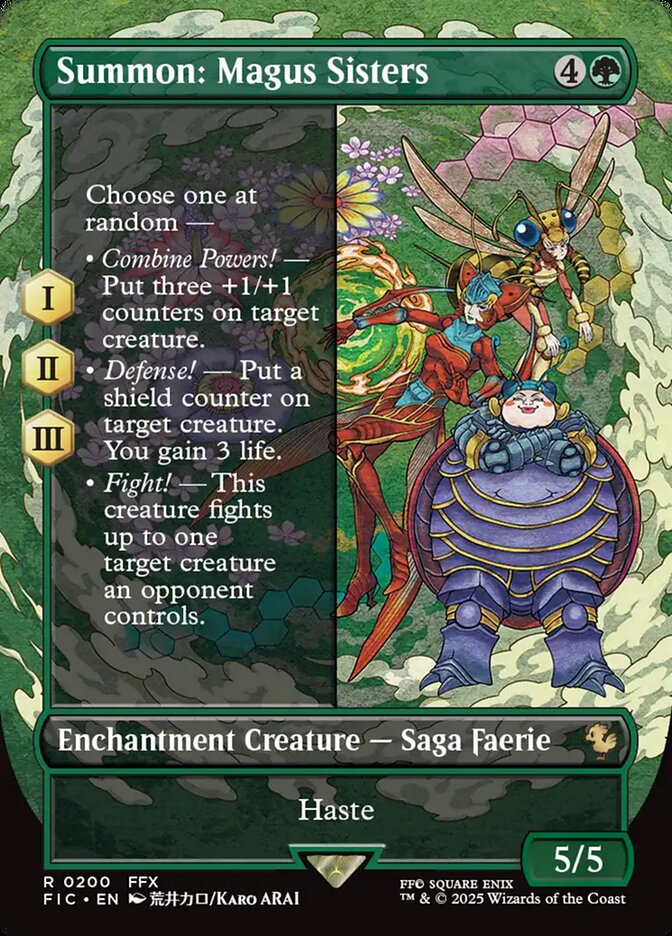 Summon: Magus Sisters, Final Fantasy Commander Card Art