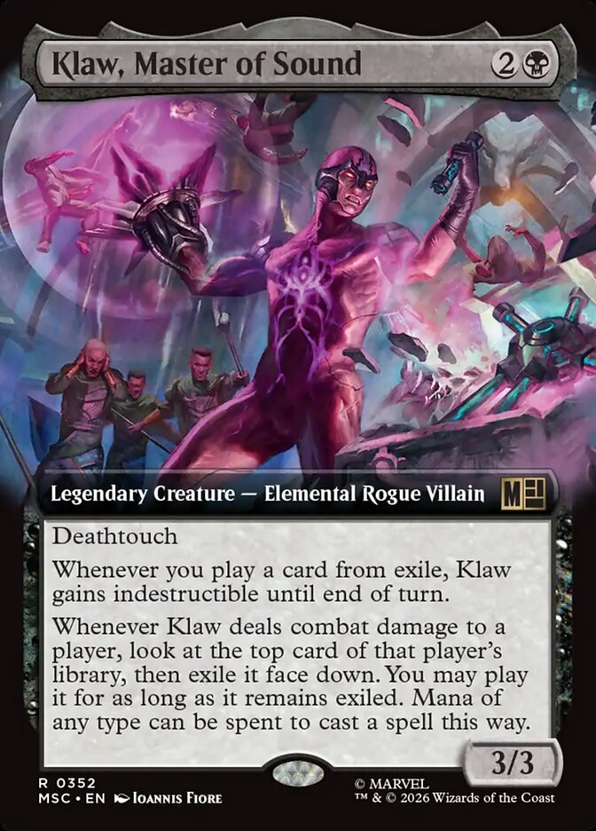 Klaw, Master of Sound, Marvel Super Heroes Commander Card Art