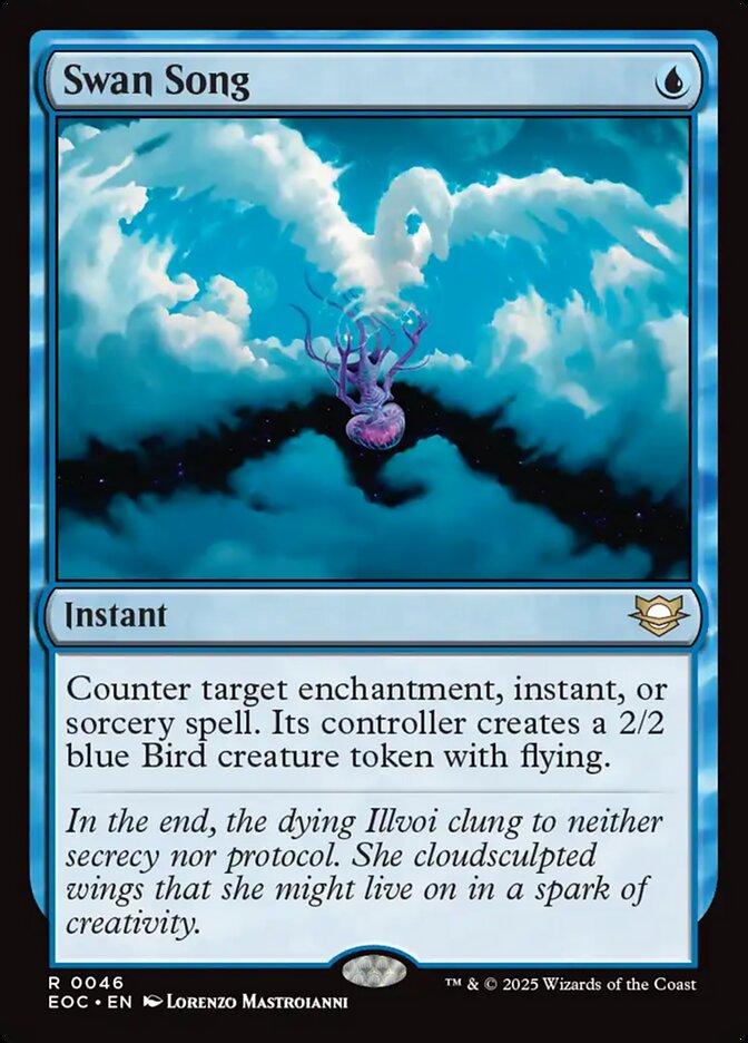 Swan Song, Edge Of Eternities Commander Card Art