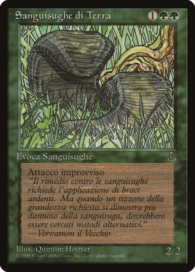 Land Leeches, The Dark Card Art