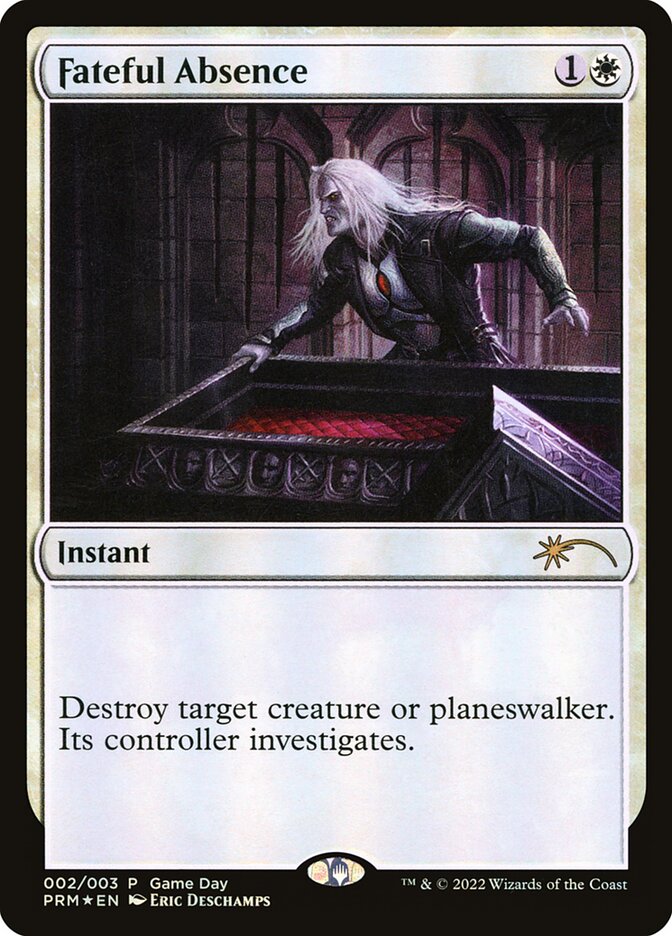 Fateful Absence, Wizards Play Network 2022 Card Art