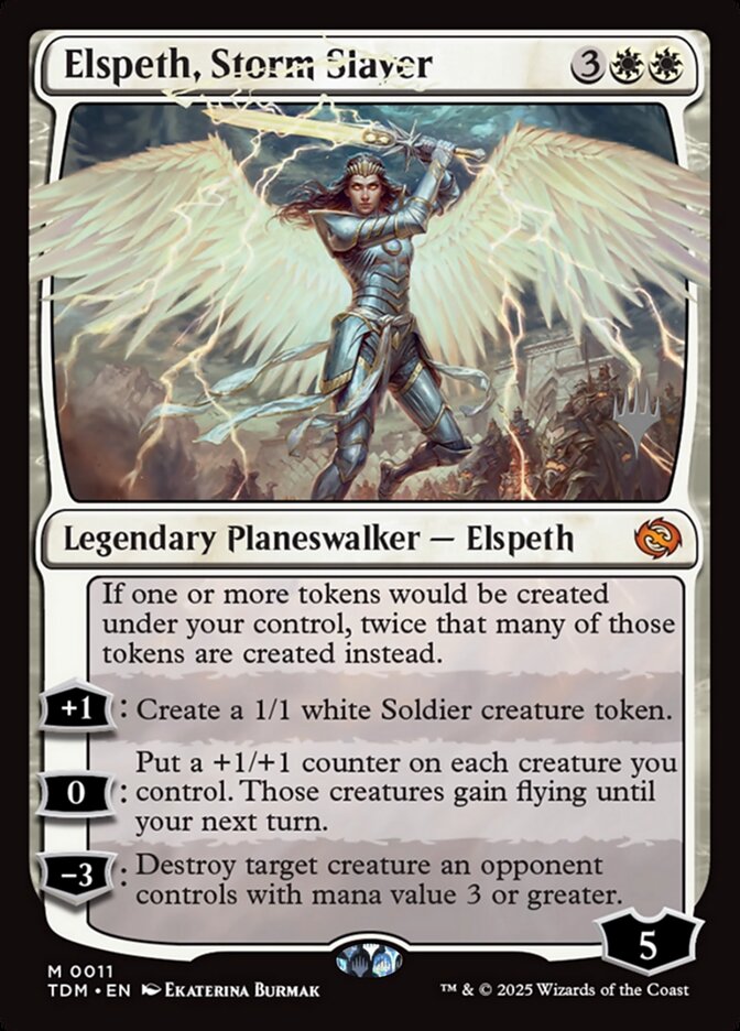 Elspeth, Storm Slayer, Tarkir: Dragonstorm Promos Card Art