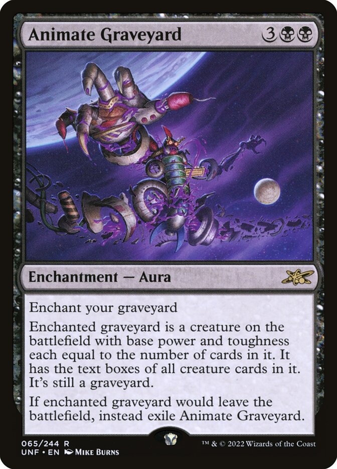 Animate Graveyard, Unfinity Card Art