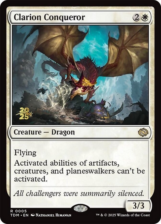 Clarion Conqueror, Tarkir: Dragonstorm Promos Card Art
