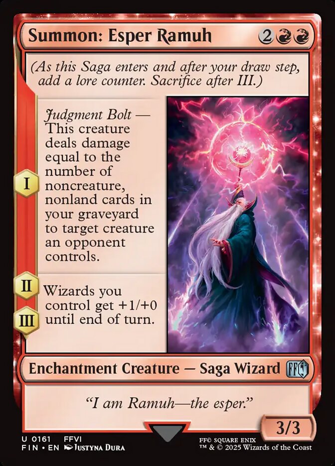 Summon: Esper Ramuh, Final fantasy Card Art