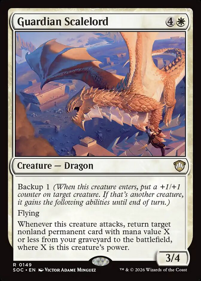 Guardian Scalelord, Secrets Of Strixhaven Commander Card Art