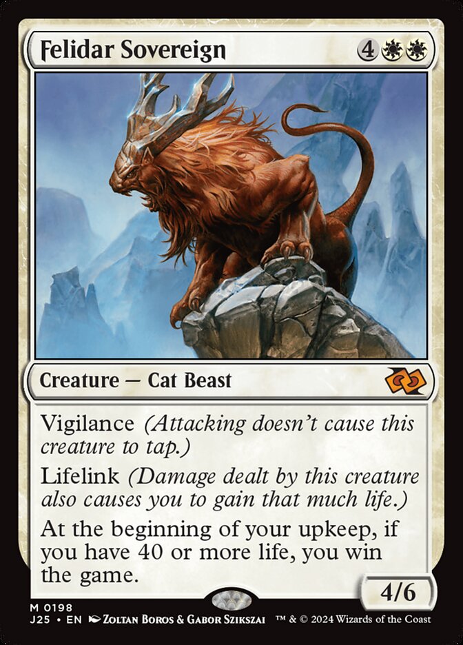 Felidar Sovereign, Foundations jumpstart Card Art