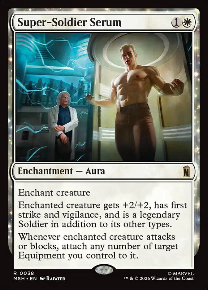 Super-Soldier Serum, Marvel Super Heroes Card Art