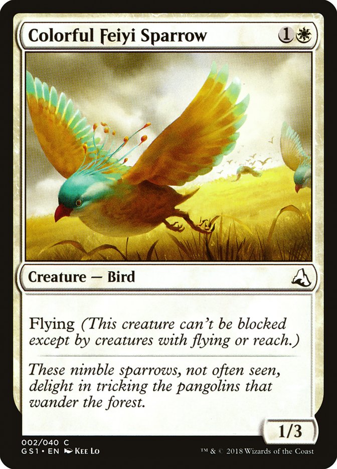 Colorful Feiyi Sparrow, Global Series Jiang Yanggu & Mu Yanling Card Art