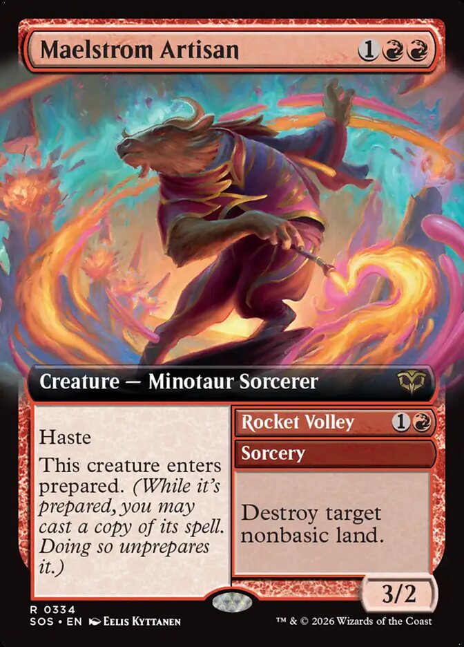 Maelstrom Artisan // Rocket Volley, Secrets Of Strixhaven Card Art