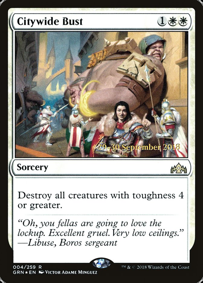 Citywide Bust, Guilds of ravnica promos Card Art