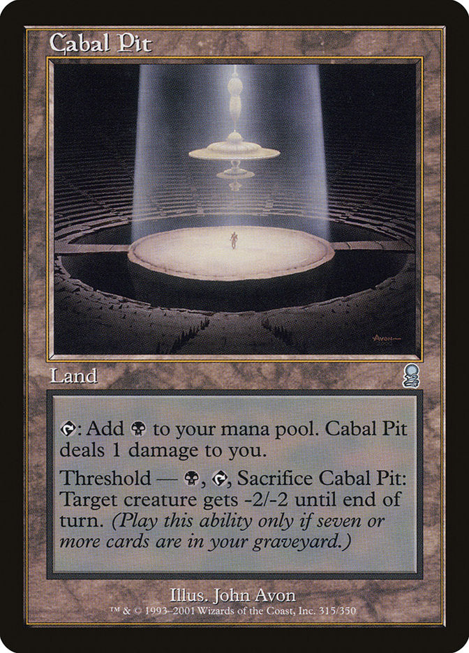 Cabal Pit, Odyssey Card Art