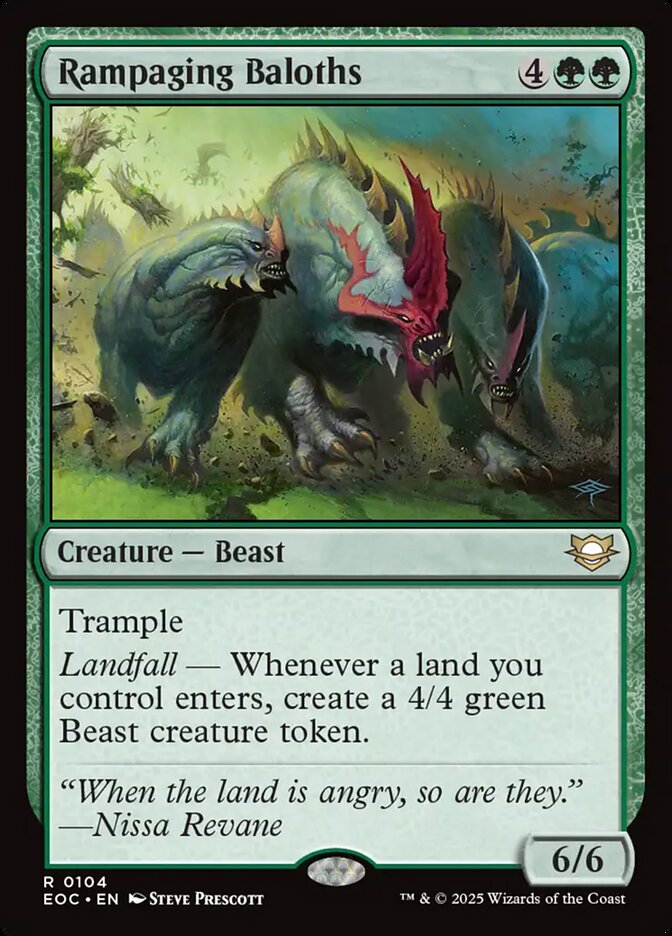 Rampaging Baloths, Edge Of Eternities Commander Card Art