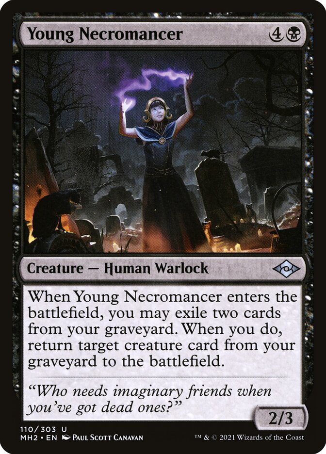 Young Necromancer, Modern horizons 2 Card Art