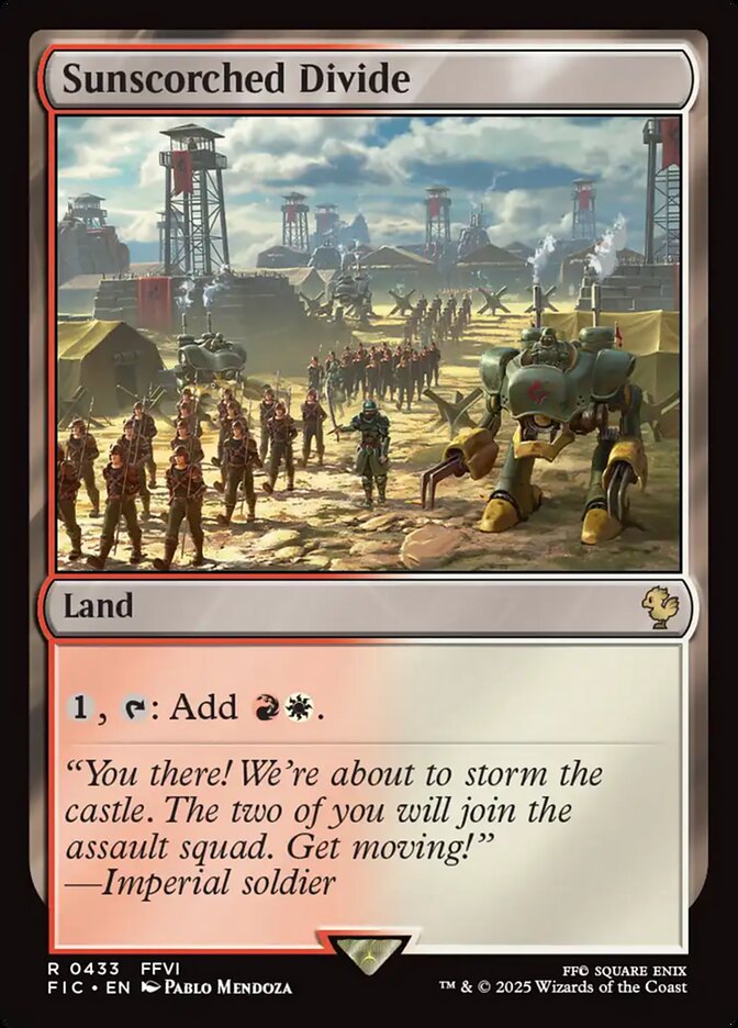 Sunscorched Divide, Final fantasy commander Card Art