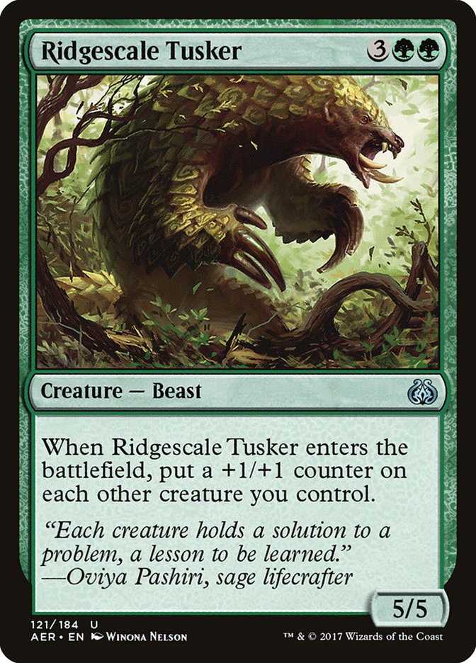 Ridgescale Tusker, Aether Revolt Card Art