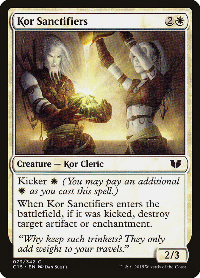 Kor Sanctifiers, Commander 2015 Card Art