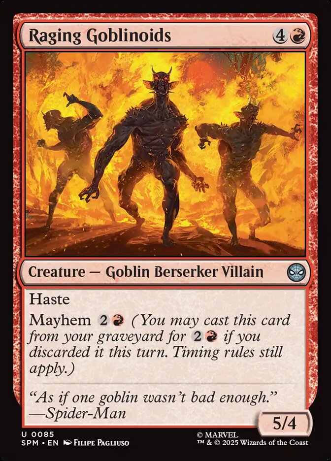 Raging Goblinoids, Marvel'S Spider-Man Card Art