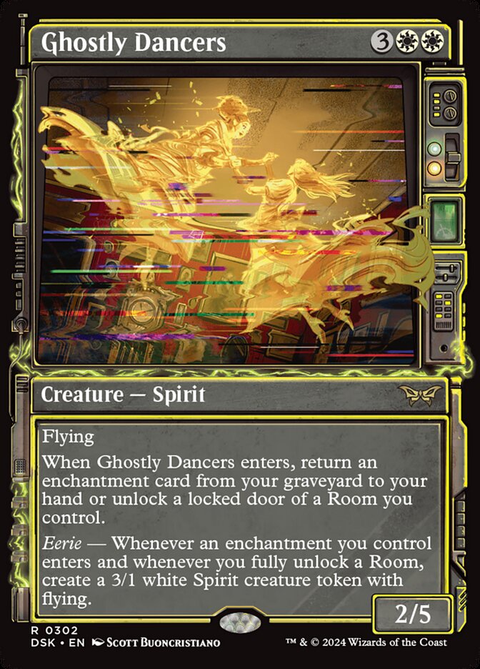 Ghostly Dancers, Duskmourn: House Of Horror Card Art