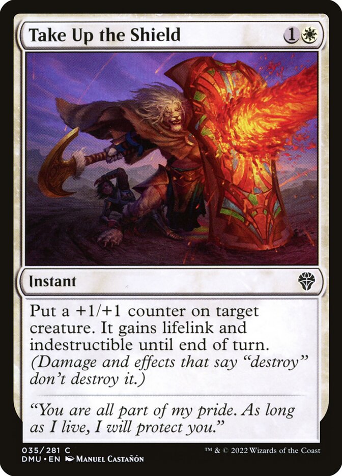 Take Up the Shield, Dominaria united Card Art