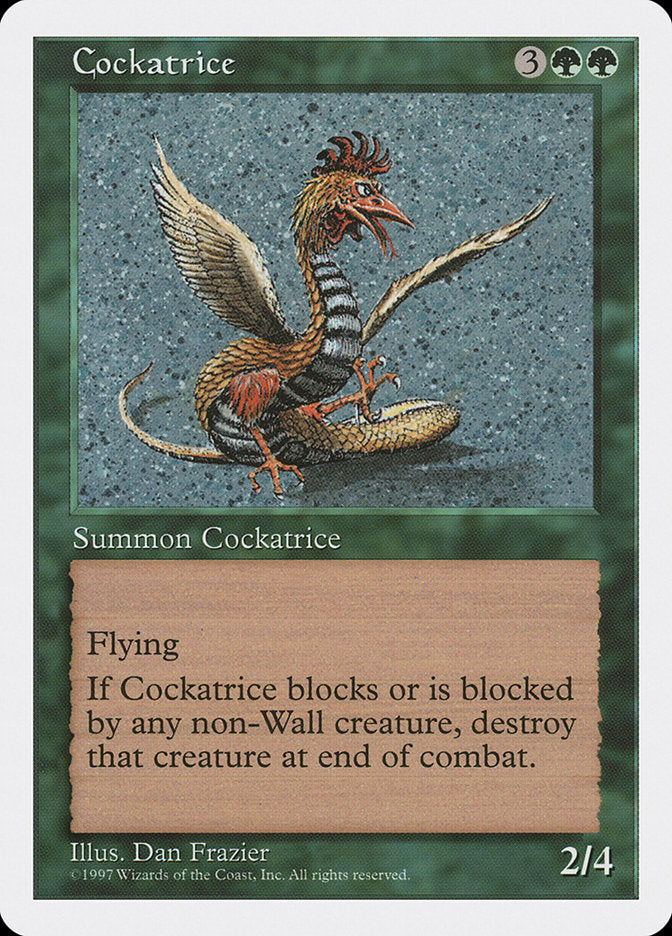 Cockatrice, Fifth edition Card Art