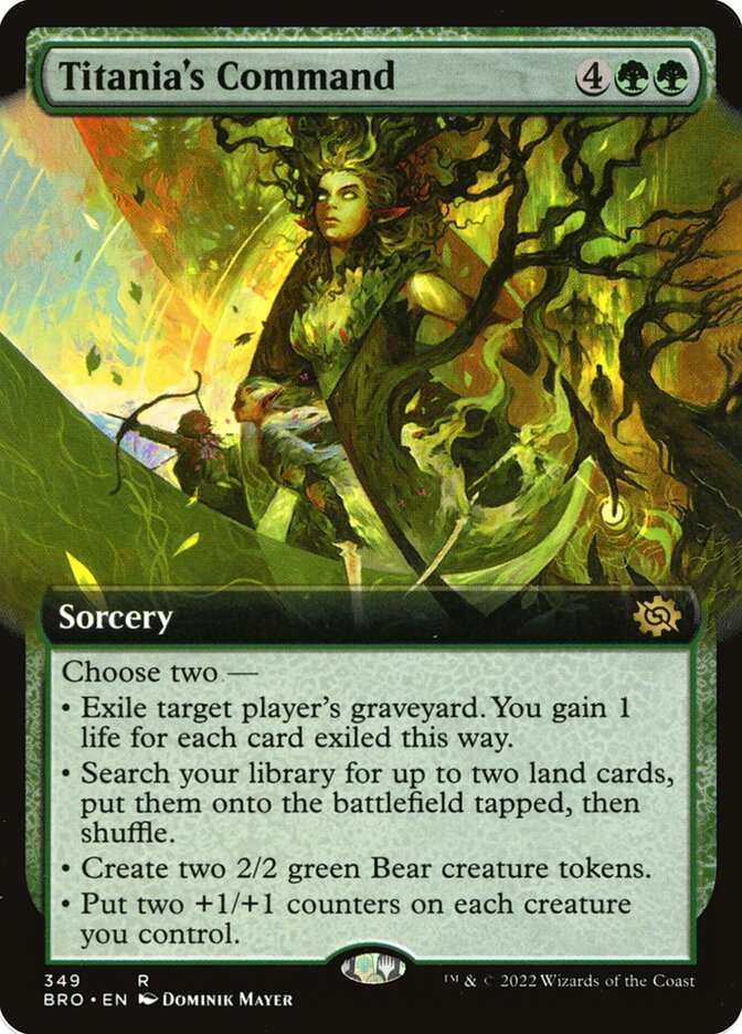 Titania's Command, The Brothers' War Card Art
