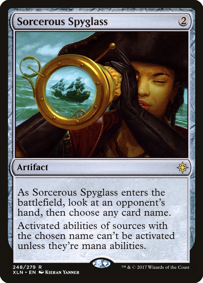Sorcerous Spyglass, Ixalan Card Art